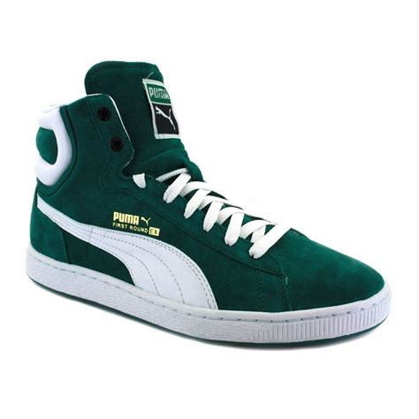 puma green shoes|puma high tops green.